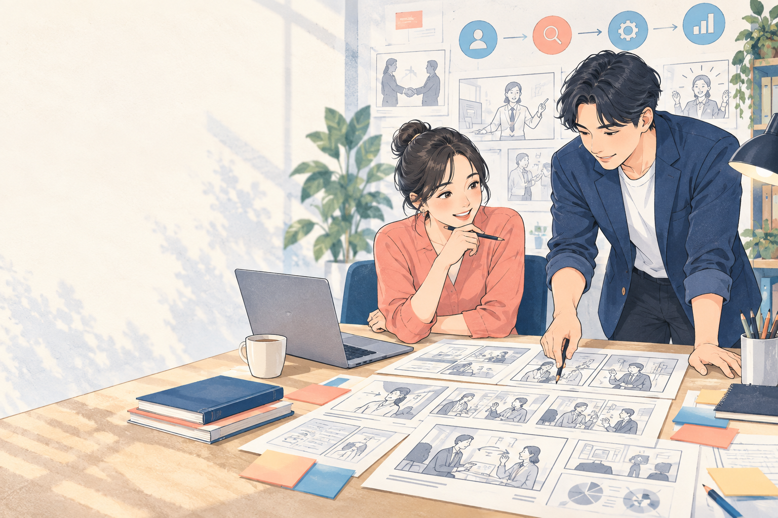 BtoBサービスを漫画で説明する構成｜伝わる5ステップのイメージ
