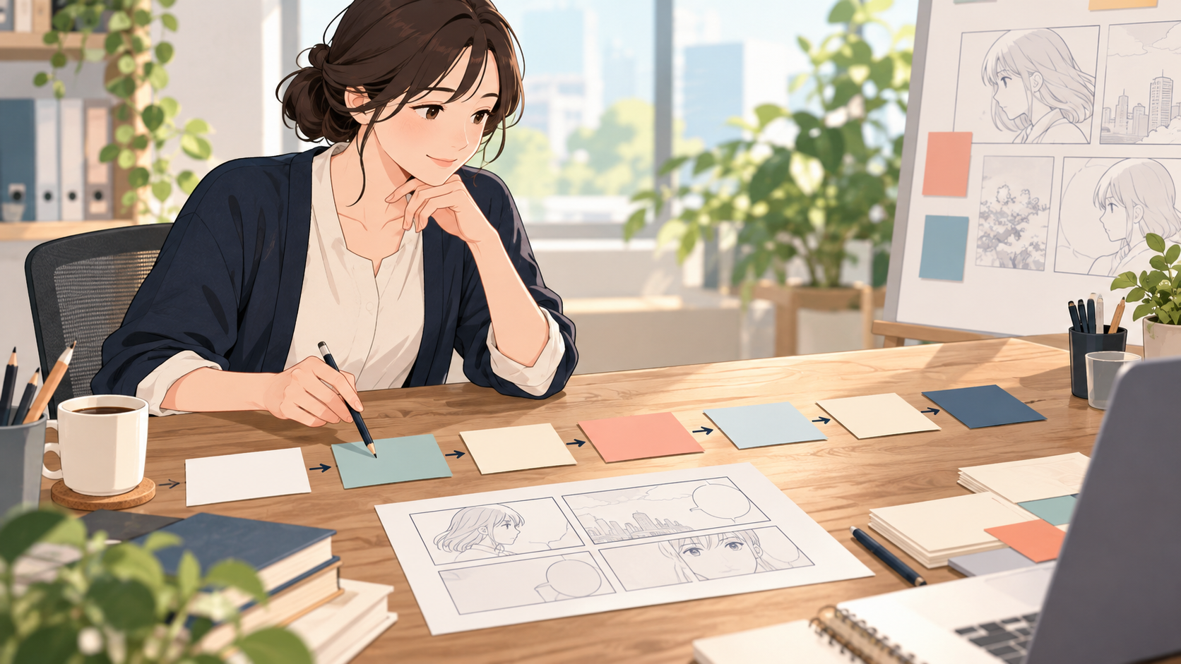 企業マンガ制作のスケジュール表|工程と遅れを防ぐ進め方のイメージ