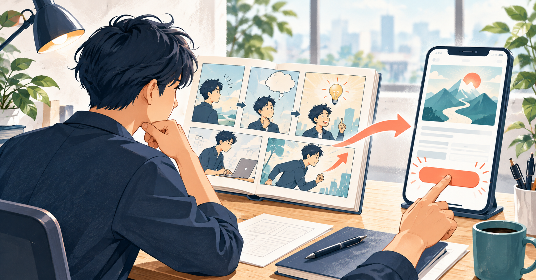 漫画広告のCTA設計|読者の次の行動・遷移先・計測の決め方のイメージ