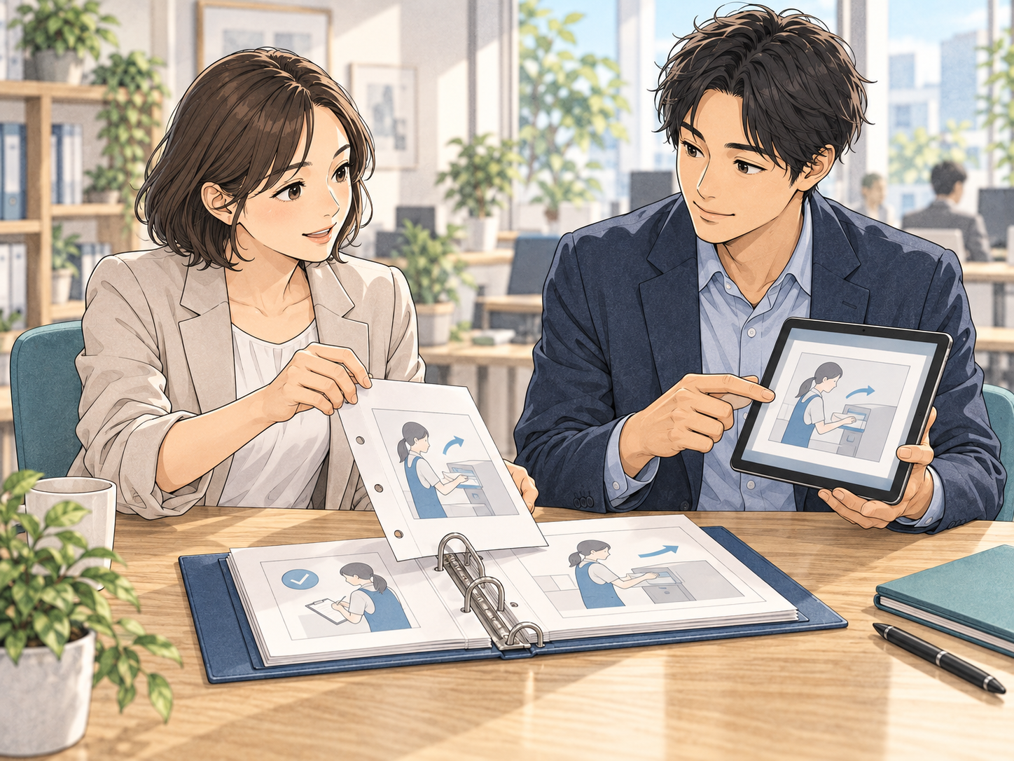 漫画マニュアルの更新方法|作りっぱなしを防ぐ構成と運用ルールのイメージ