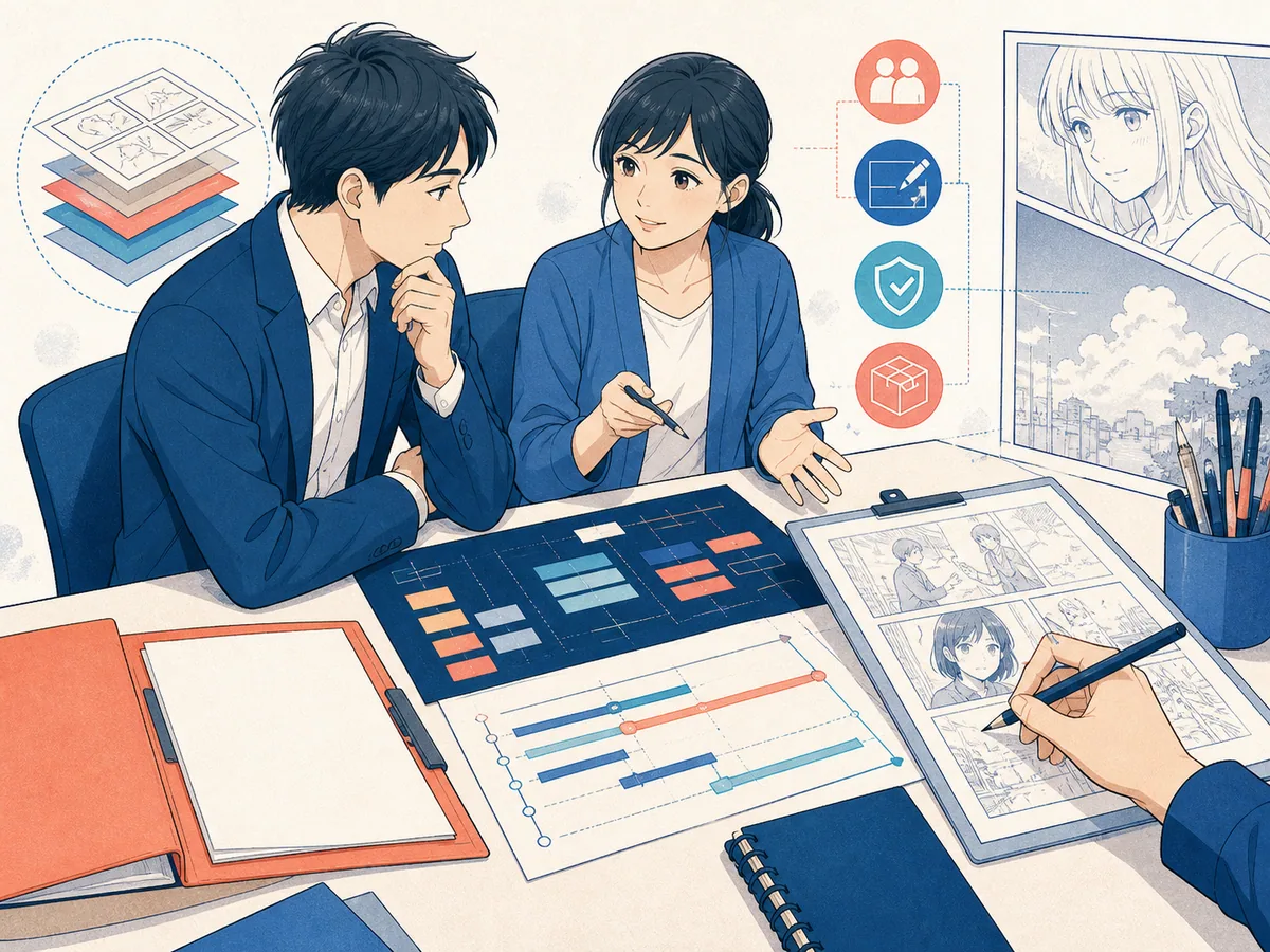 漫画制作の外注・代行費用相場は？依頼前に確認すべきポイントのイメージ